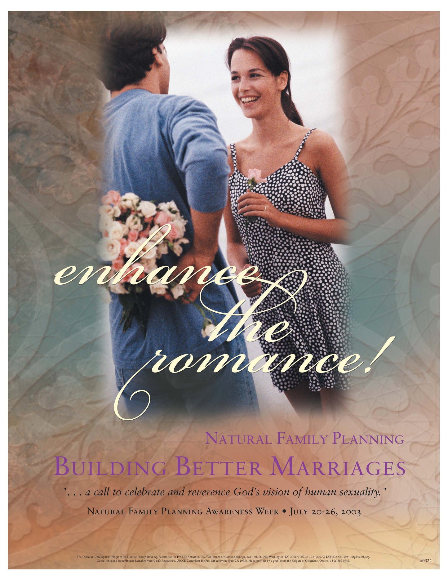 NFP Week Poster - 2003: "Enhance the Romance" English