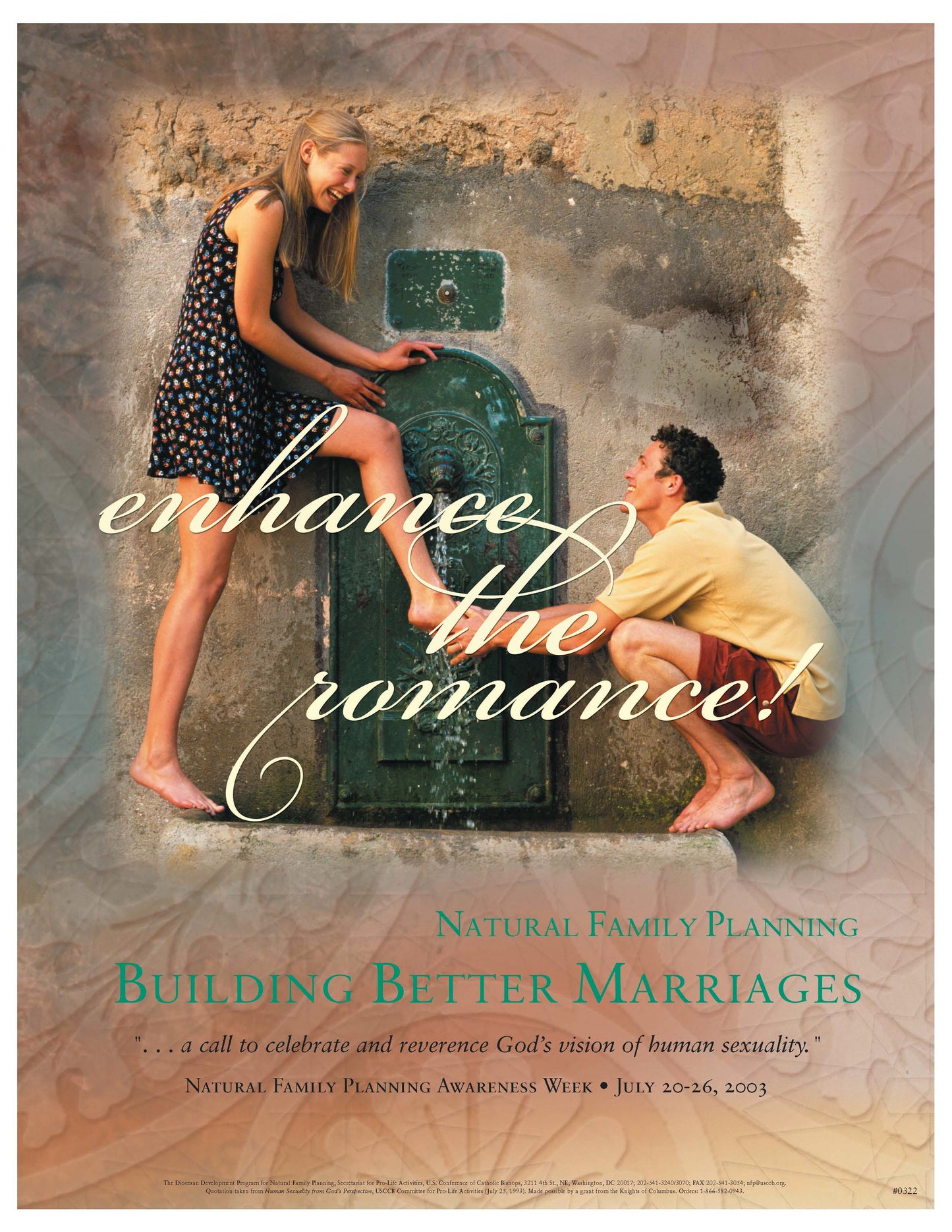 NFP Week Poster - 2003: "Enhance the Romance" English
