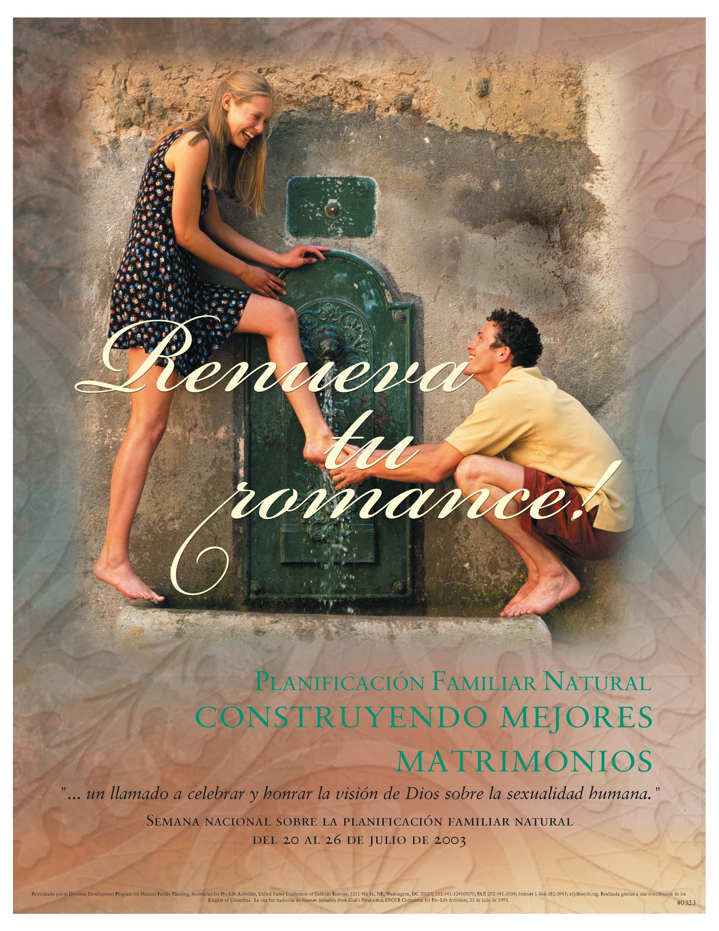 NFP Week Poster - 2003: "Enhance the Romance" Spanish