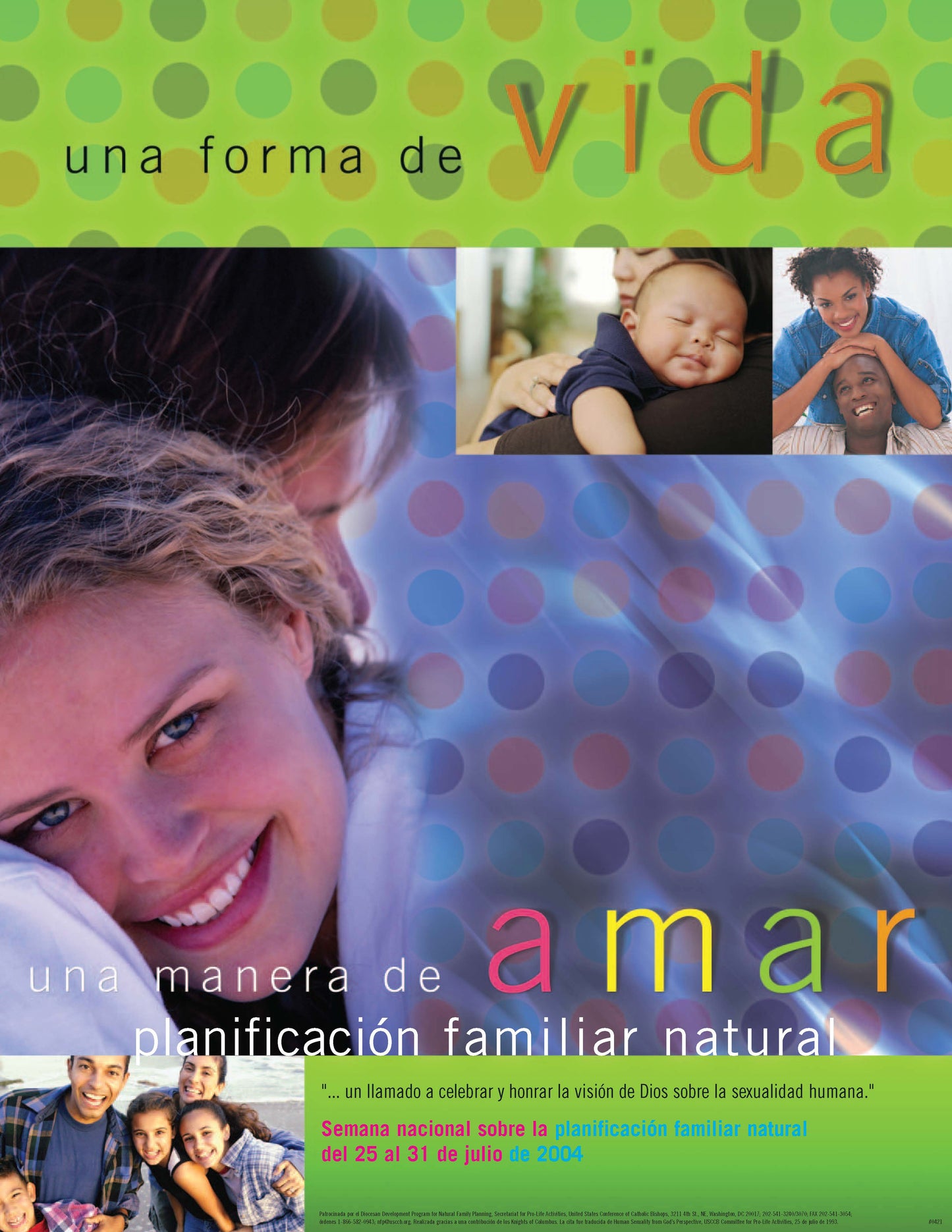 NFP Week Poster - 2004: "A Way of Life A Way of Love" (Flat)
