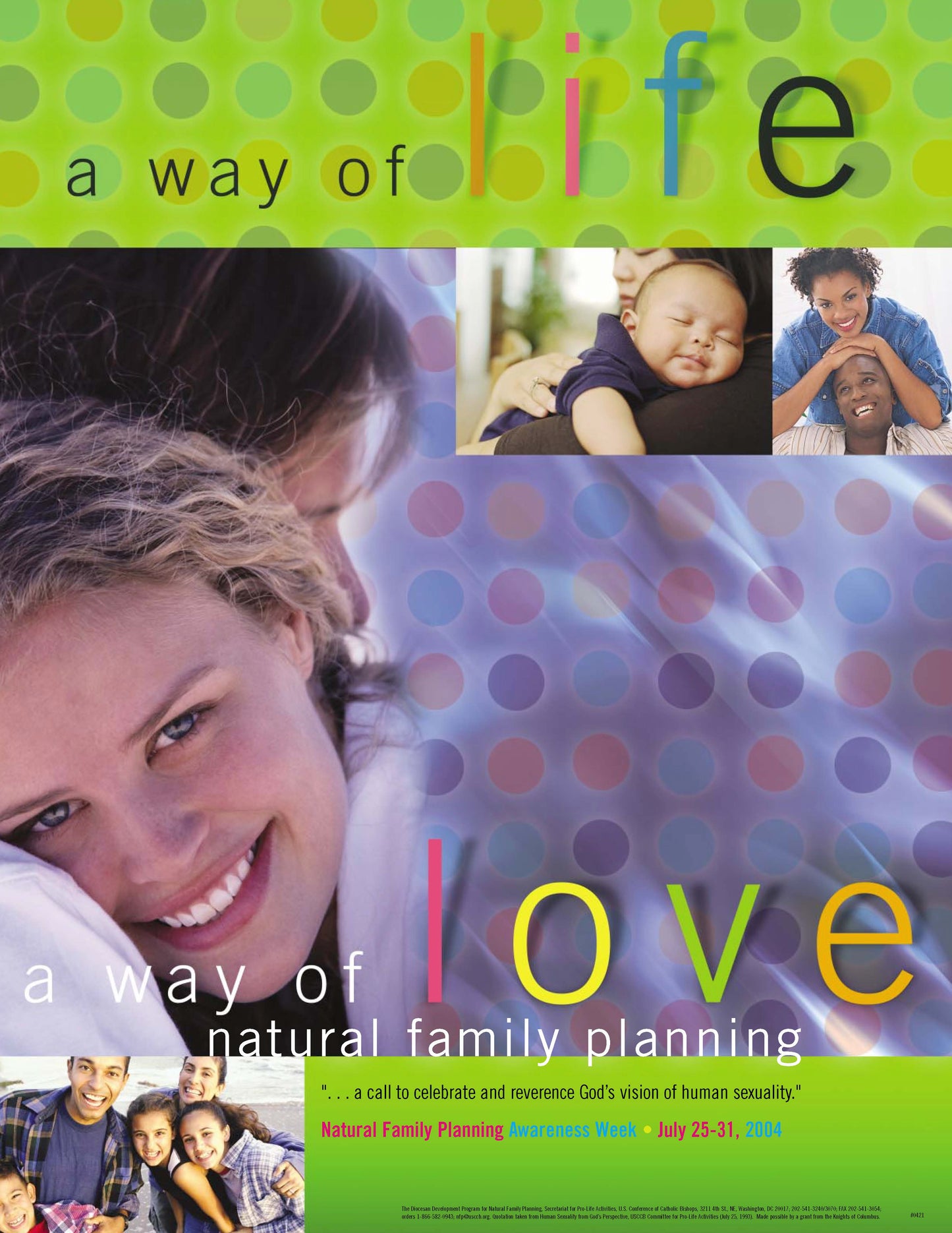 NFP Week Poster - 2004: "A Way of Life A Way of Love" (Flat)