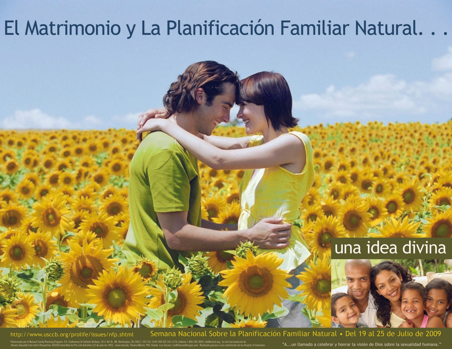 NFP Week Poster - 2009: "Marriage and NFP...A Divine Design"