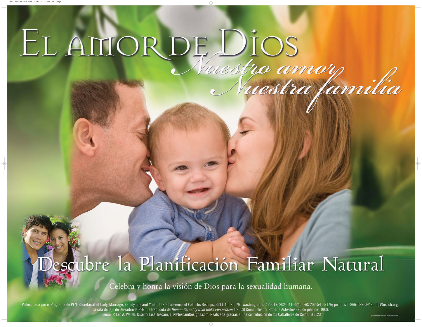 NFP Week Poster - 2011: "God's Love, Our Love, Our Family" (Flat)