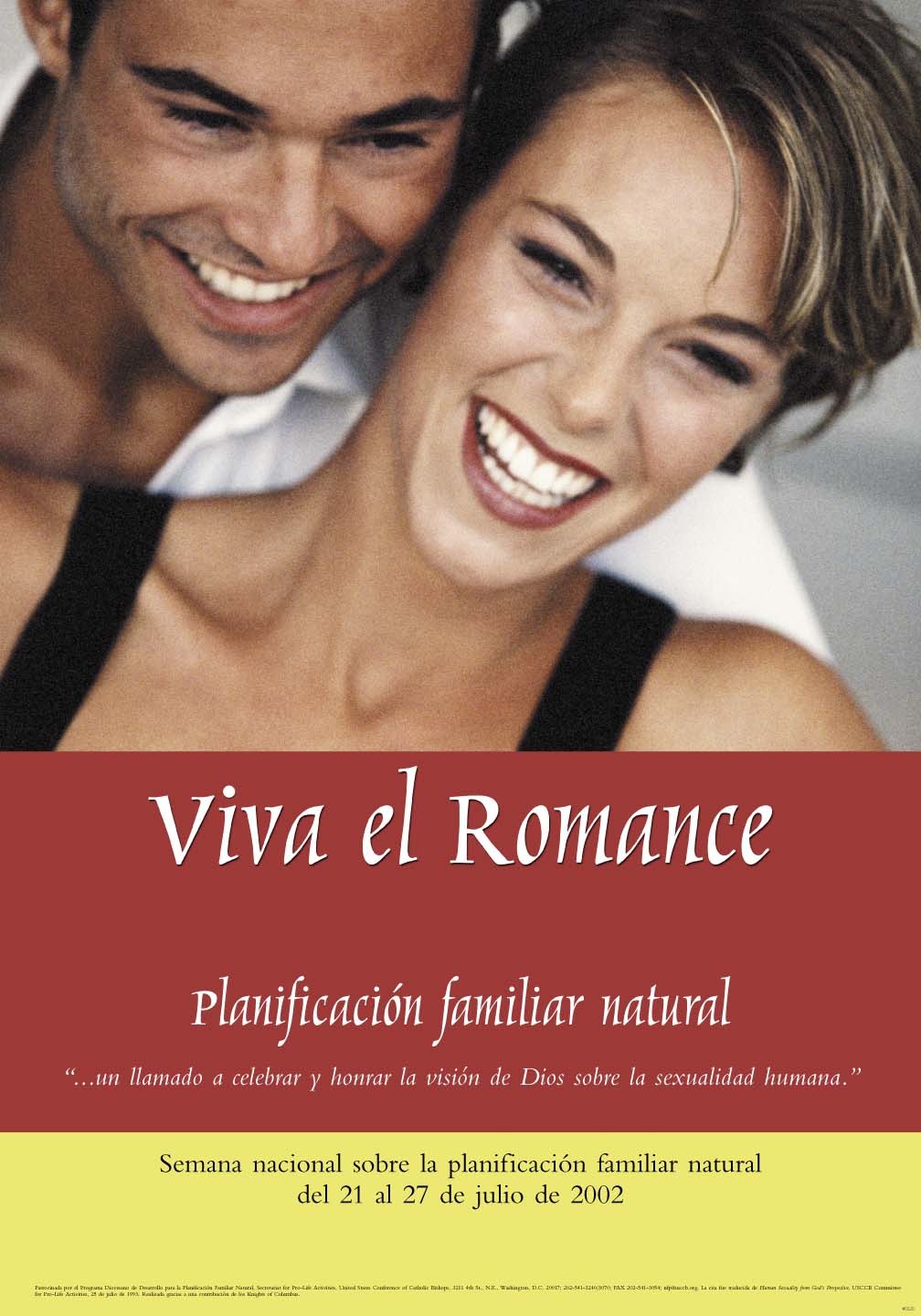 NFP Week Poster - 2002: "Capture the Romance" African-American Couple
