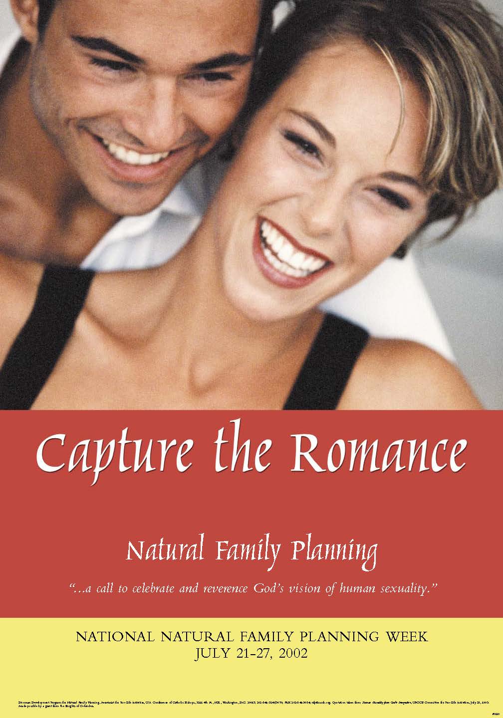 NFP Week Poster - 2002: "Capture the Romance" African-American Couple