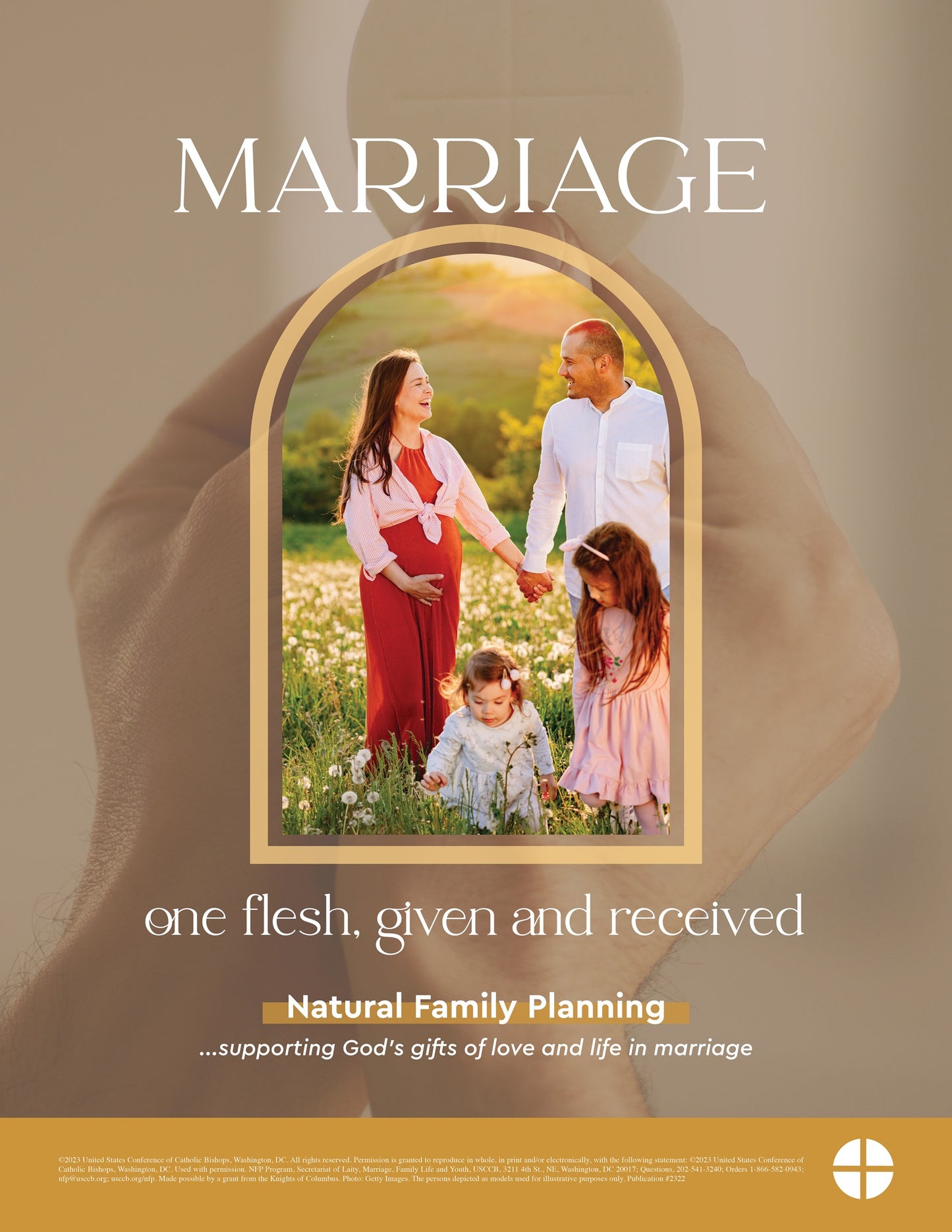 NFP Week Postcard - 2023: "Marriage: One Flesh, Given and Received" (Pack of 10)