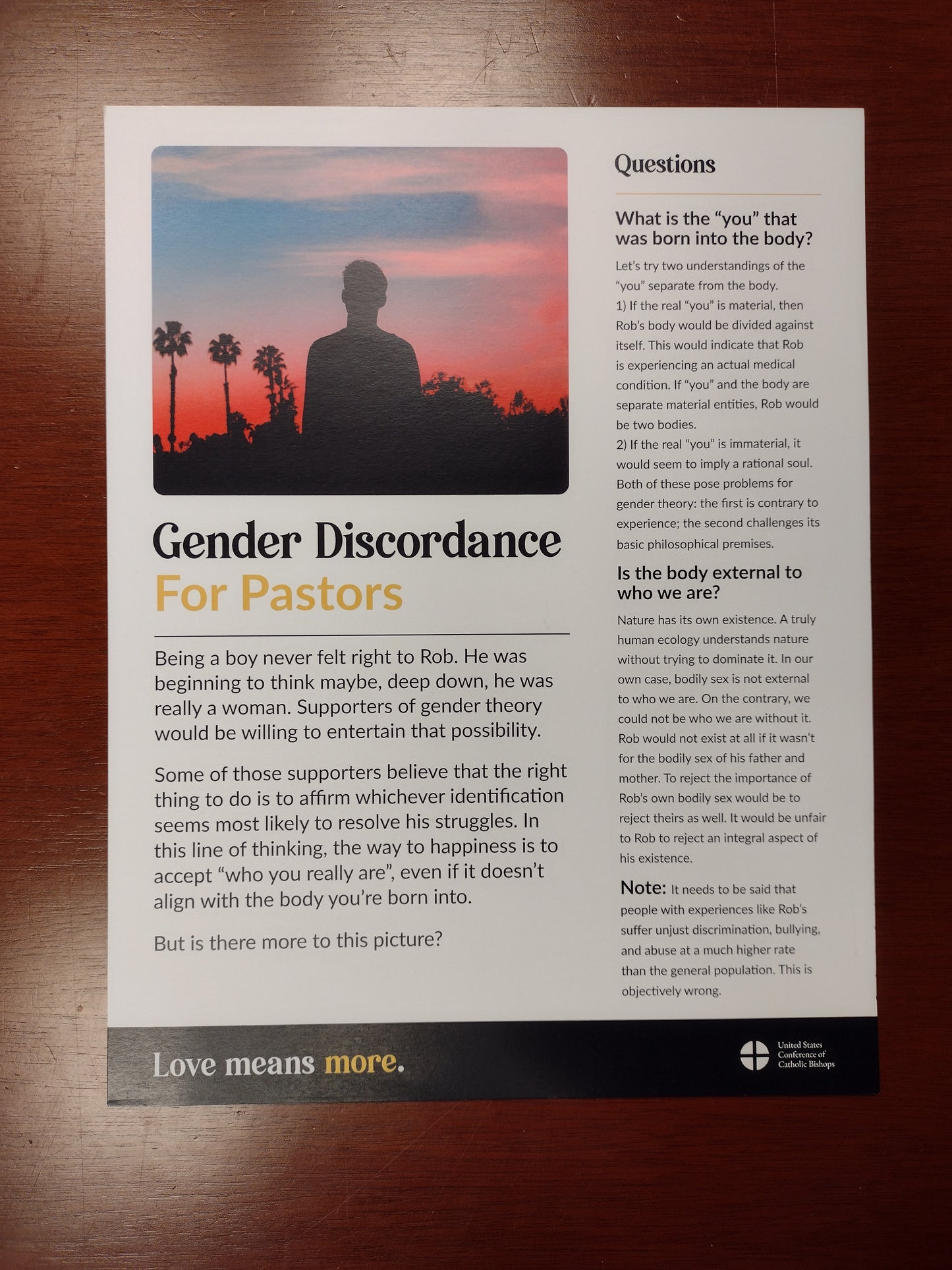 Gender Discordance for Pastors Info Sheet (Pack of 25)