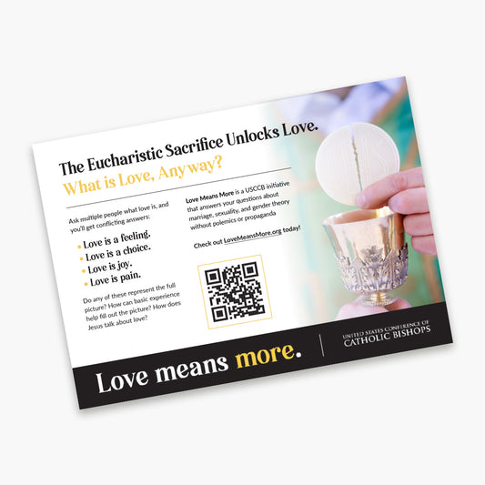 Love Means More Postcard (Pack of 10)